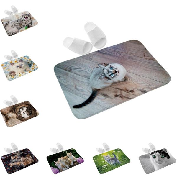 cute cat washable non-slip mat fun marble door mat bathroom foot pad home decoration bathroom flannel printed doormat
cute cat washable non-slip mat fun marble door mat bathroom foot pad home decoration bathroom flannel printed doormat