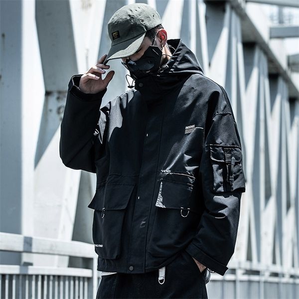 letter black multi-pocket men's hip hop cargo jackets coats streetwear cardigan zipper casual techwear hooded men outerwear 201218, Black;brown
letter black multi-pocket men's hip hop cargo jackets coats streetwear cardigan zipper casual techwear hooded men outerwear 201218, Black;brown