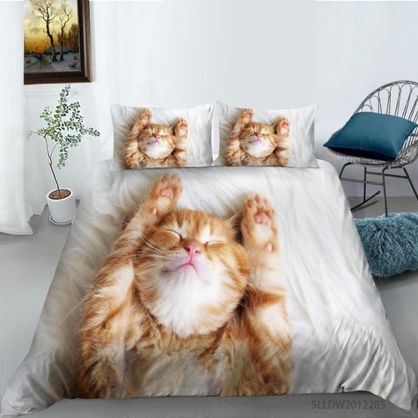 bedding sets 3d effect prints cute cat comforter cover pillowcase single size children bedroom home textiles set
bedding sets 3d effect prints cute cat comforter cover pillowcase single size children bedroom home textiles set
