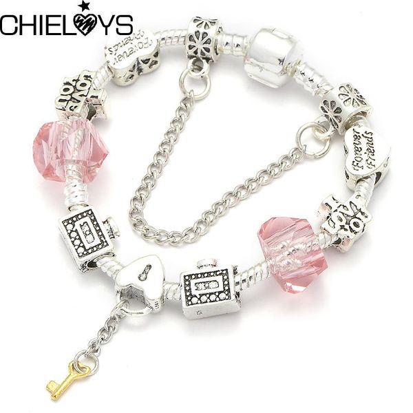 charm bracelets bracelet heart key pendant snake chain european original jewelry lovers/friendship gift, Golden;silver
charm bracelets bracelet heart key pendant snake chain european original jewelry lovers/friendship gift, Golden;silver