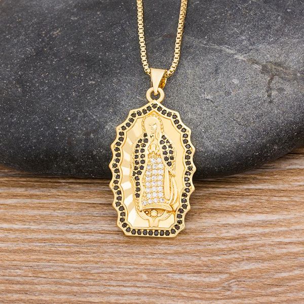 lucky jewelry virgin mary necklaces crystal pendant for women christmas christian religious charm chain necklaces, Silver
lucky jewelry virgin mary necklaces crystal pendant for women christmas christian religious charm chain necklaces, Silver
