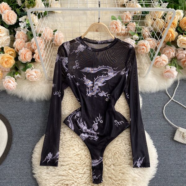 2021 new female singiny mesh print vintage perspective long spring jumpsuit streetwear bodysuit rvcs, Gray
2021 new female singiny mesh print vintage perspective long spring jumpsuit streetwear bodysuit rvcs, Gray