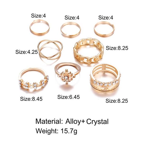 17km vintage gold cross multilayer rings set for women elegant twist finger rings fashion crystal shiny female jewelry gifts wmtwtr, Black;white
17km vintage gold cross multilayer rings set for women elegant twist finger rings fashion crystal shiny female jewelry gifts wmtwtr, Black;white