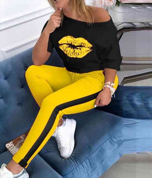 two piece sets women print tracksuit autumn off shoulder 2pcs set blouse elastic waist pants lounge wear outfits plus size, Gray
two piece sets women print tracksuit autumn off shoulder 2pcs set blouse elastic waist pants lounge wear outfits plus size, Gray