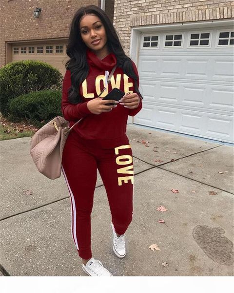 long stacked pants suits love 2 piece womens tracksuits long sleeve cowl neck letters ladies casual sports suits relaxed womens clothing, Gray
long stacked pants suits love 2 piece womens tracksuits long sleeve cowl neck letters ladies casual sports suits relaxed womens clothing, Gray