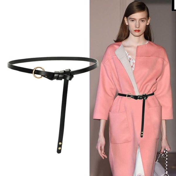 leather knotted belts women's thin belt genuine leather simple design circle buckle fashion decorative waistbands dress shirt, Black;brown
leather knotted belts women's thin belt genuine leather simple design circle buckle fashion decorative waistbands dress shirt, Black;brown