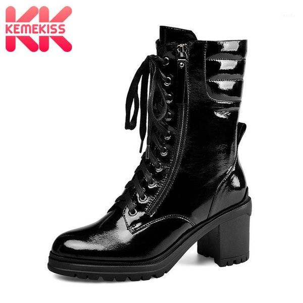boots kemekiss motorcycle for women real leather non-slip shoes botas fashion lacing thick heel outdoor size 34-391, Black
boots kemekiss motorcycle for women real leather non-slip shoes botas fashion lacing thick heel outdoor size 34-391, Black