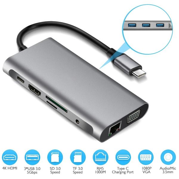 usb type c hub type-c to hdmi 4k vga adapter rj45 lan ethernet sd tf usb-c 3.0 typec 3.5mm jack audio video for macbook pro otg
usb type c hub type-c to hdmi 4k vga adapter rj45 lan ethernet sd tf usb-c 3.0 typec 3.5mm jack audio video for macbook pro otg