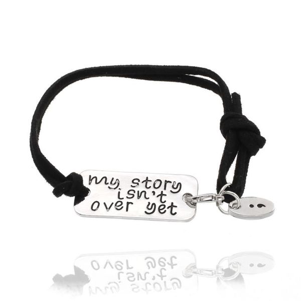 trendy fashion inspirational bracelet jewelry alloy letter "my story isn't over yet" charms handmade diy leather snap bracele, Golden;silver
trendy fashion inspirational bracelet jewelry alloy letter "my story isn't over yet" charms handmade diy leather snap bracele, Golden;silver