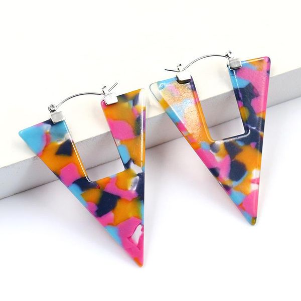 new fashion earrings geometric triangle acetate board earrings acrylic simple and generous ear accessories for women, Silver
new fashion earrings geometric triangle acetate board earrings acrylic simple and generous ear accessories for women, Silver