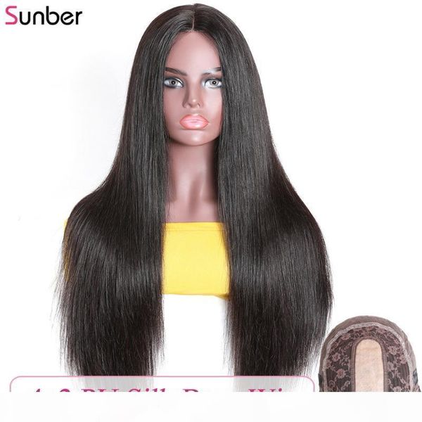 sunber straight silk base lace wig near to real scalp no glue 150% density remy hair 10-24 inches peruvian new lace wig, Black;brown
sunber straight silk base lace wig near to real scalp no glue 150% density remy hair 10-24 inches peruvian new lace wig, Black;brown