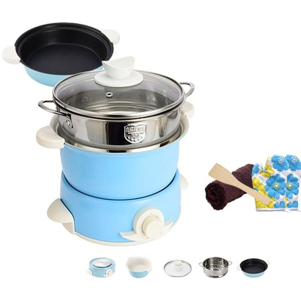 220v non-stick electric frying pan multi cooker household electric cooking machine pot with steamer blue/pink available
220v non-stick electric frying pan multi cooker household electric cooking machine pot with steamer blue/pink available