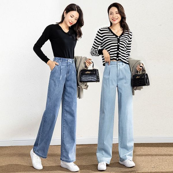 floor dragging wide leg pants women's jeans high waist autumn and winter 2020 light blue new korean large pants 20905
floor dragging wide leg pants women's jeans high waist autumn and winter 2020 light blue new korean large pants 20905