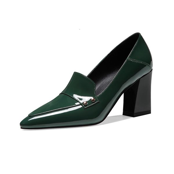 size 2021 new 34-42 female pumps genuine high spring heels summertime dark green shoes n343, Black
size 2021 new 34-42 female pumps genuine high spring heels summertime dark green shoes n343, Black
