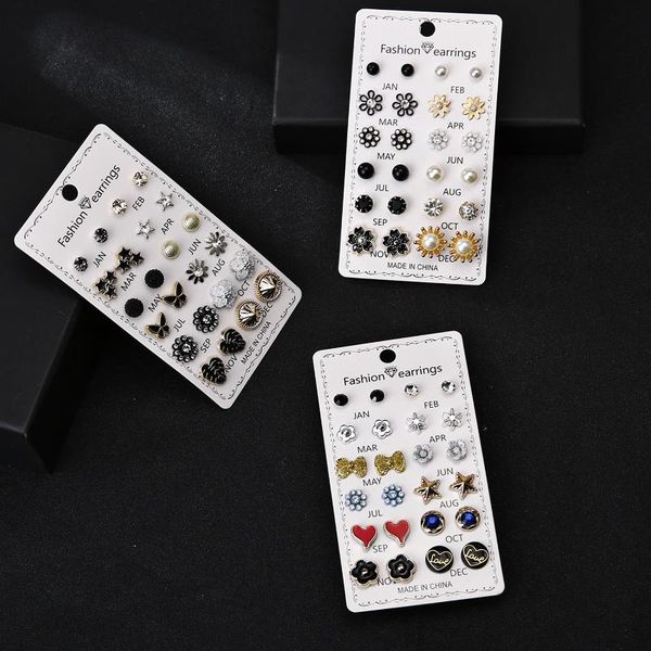 12 pairs butterfly womens earrings set zircon crystal stud earrings boho geometric round for women 2021 trend jewelry, Golden;silver
12 pairs butterfly womens earrings set zircon crystal stud earrings boho geometric round for women 2021 trend jewelry, Golden;silver