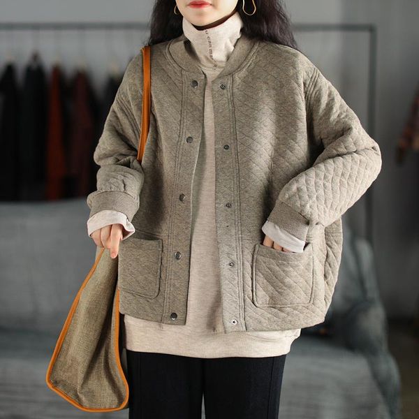 women's jackets women autumn winter loose retro all-match ladies coat v-neck button pocket twist casual, Black;brown
women's jackets women autumn winter loose retro all-match ladies coat v-neck button pocket twist casual, Black;brown