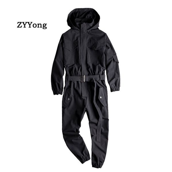 summer men jumpsuit hooded long sleeve multi-pocket beam feet overalls streetwear clothing cargo pants hip hop black trousers 201128
summer men jumpsuit hooded long sleeve multi-pocket beam feet overalls streetwear clothing cargo pants hip hop black trousers 201128