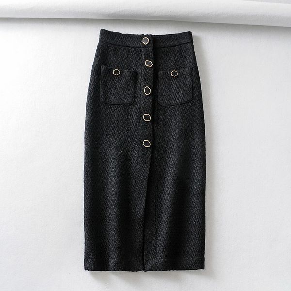 autumn and winter women skirt 2021 new fashion personality buttons pocket modern lady black skirts
autumn and winter women skirt 2021 new fashion personality buttons pocket modern lady black skirts