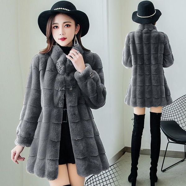 women's fur & faux temperament high-end mid-length fashion 2021 winter drawstring thinner and warm danish mink female jacket coat, Black
women's fur & faux temperament high-end mid-length fashion 2021 winter drawstring thinner and warm danish mink female jacket coat, Black