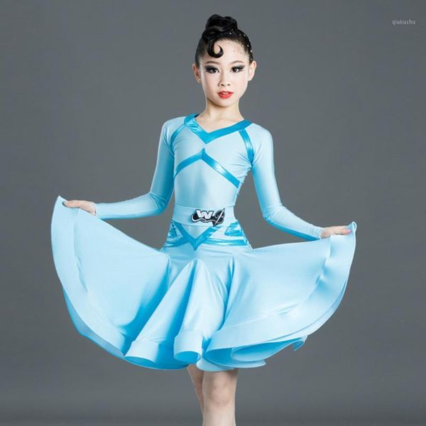 latin dance dress girls tango salsa rumba cha cha samba clothes sky blue competition dresses children performance wear dn1, Black;red
latin dance dress girls tango salsa rumba cha cha samba clothes sky blue competition dresses children performance wear dn1, Black;red