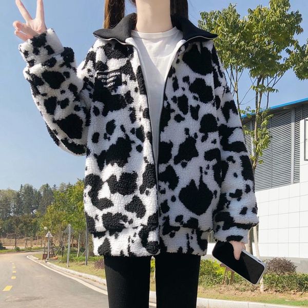 women's wool & blends sweet cute girly coat female winter japanese loose high collar padded zipper jackets soft plush kawaii harajuku o, Black
women's wool & blends sweet cute girly coat female winter japanese loose high collar padded zipper jackets soft plush kawaii harajuku o, Black