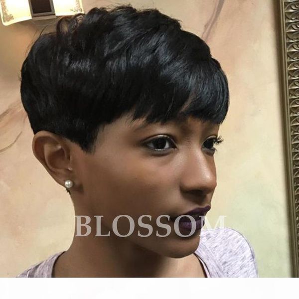 cut human hair wigs pixie half hairstyles full lace lace front wigs short hair brazilian 100 virgin human hair wigs for black women, Black;brown
cut human hair wigs pixie half hairstyles full lace lace front wigs short hair brazilian 100 virgin human hair wigs for black women, Black;brown