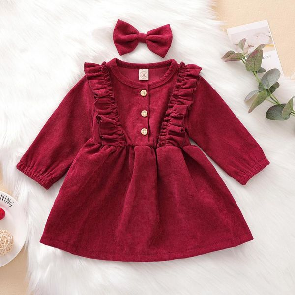 girl's dresses pudcoco toddler baby girl clothes high-waist midi long sleeve round collar ruffle buttons princess pleated fall dress he, Red;yellow
girl's dresses pudcoco toddler baby girl clothes high-waist midi long sleeve round collar ruffle buttons princess pleated fall dress he, Red;yellow