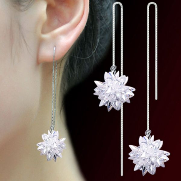 temperament female 925 tremella hook pure silver ear line korean ice flower zircon earrings
temperament female 925 tremella hook pure silver ear line korean ice flower zircon earrings