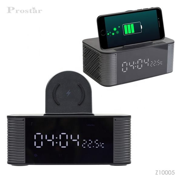 promotional bluetooth speaker with foldable phone holder wireless charging pad and led clock
promotional bluetooth speaker with foldable phone holder wireless charging pad and led clock