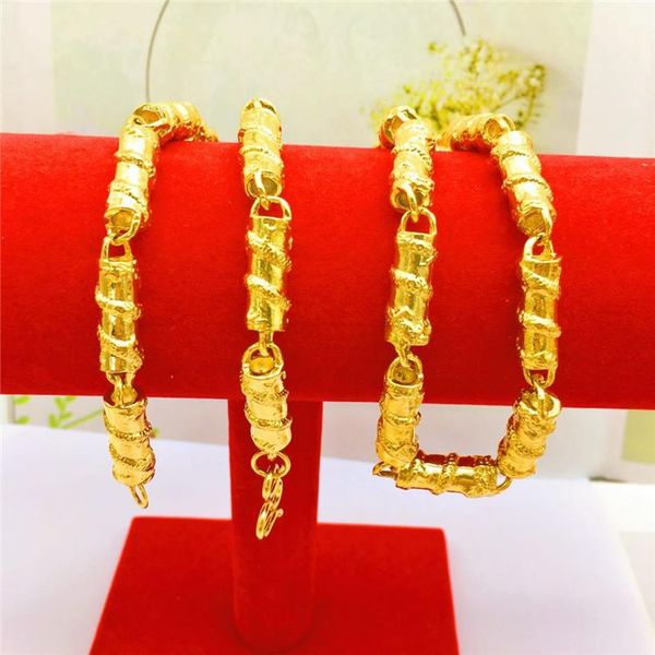 chains fashion luxury gold cylindrical necklace for men's ornament assertive chain 14k yellow jewelry gifts non-fading, Silver
chains fashion luxury gold cylindrical necklace for men's ornament assertive chain 14k yellow jewelry gifts non-fading, Silver