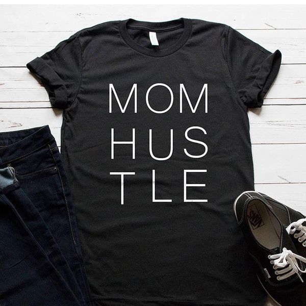 mom hus tle print women tshirt cotton casual funny t shirt gift for lady yong girl street tee 6 colors mf-13, White
mom hus tle print women tshirt cotton casual funny t shirt gift for lady yong girl street tee 6 colors mf-13, White