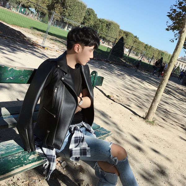 2021 new fall can make more popular men's leather jacket. go6x, Black
2021 new fall can make more popular men's leather jacket. go6x, Black