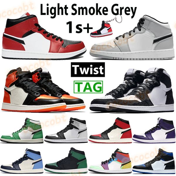 jumpman 1 basketball shoes 1s mens sneakers twist royal chicago toe mid light smoke grey lucky green satin snake black white wom
jumpman 1 basketball shoes 1s mens sneakers twist royal chicago toe mid light smoke grey lucky green satin snake black white wom