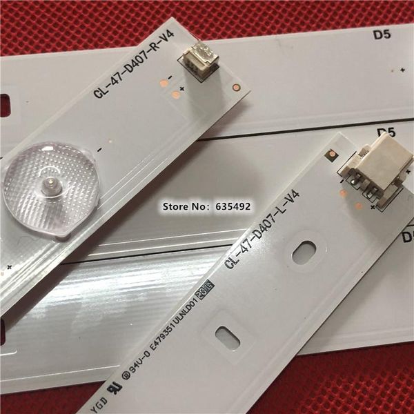 1set=8pcs(4r+4l) led backlight strip for cl-47-d407-r-v4/cl-47-d407-l-v4 47pfh4109 tpt470h1-dujffe for ph illips47 inch tv
1set=8pcs(4r+4l) led backlight strip for cl-47-d407-r-v4/cl-47-d407-l-v4 47pfh4109 tpt470h1-dujffe for ph illips47 inch tv