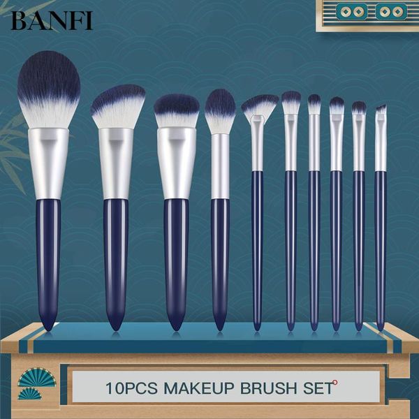 banfi 10 pcs/set eyeshadow makeup brushes powder eyeshadow blending eyeliner eyelash eyebrow beauty make up tool kits
banfi 10 pcs/set eyeshadow makeup brushes powder eyeshadow blending eyeliner eyelash eyebrow beauty make up tool kits