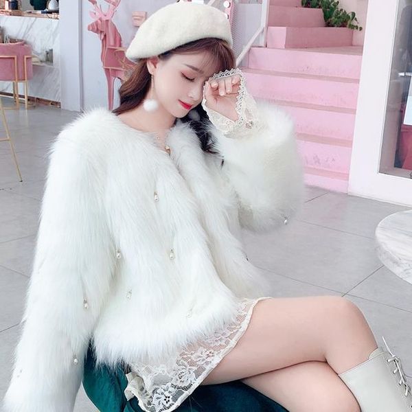 women 2021 autumn winter fur coat female clothes faux fur overcoat ladies thicken warm coats elegant fake outwear c380, Black
women 2021 autumn winter fur coat female clothes faux fur overcoat ladies thicken warm coats elegant fake outwear c380, Black
