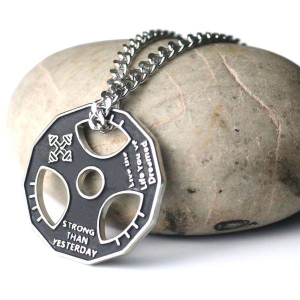 pendant necklaces fitness gym dumbbell weight lifting plate barbell chain charm necklace bodybuilding jewelry, Silver
pendant necklaces fitness gym dumbbell weight lifting plate barbell chain charm necklace bodybuilding jewelry, Silver