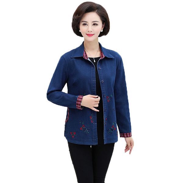 2021 new plus size 5xl female denim spring fall section thin embroidery basic short ladies jean jacket outwear dress mother 15hs, Black;brown
2021 new plus size 5xl female denim spring fall section thin embroidery basic short ladies jean jacket outwear dress mother 15hs, Black;brown