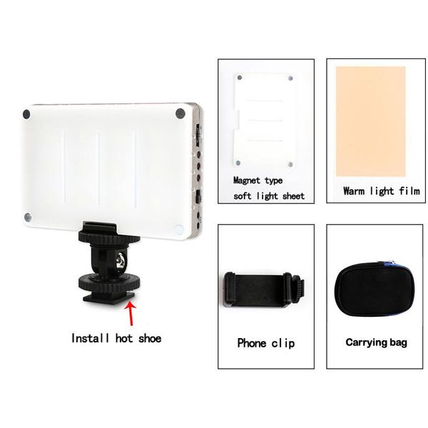 Dimmable Led Video Light Usb Charging Mini Portable Outdoor Pgraphy Lighting Fill Light For Camera Pgraphy Studio