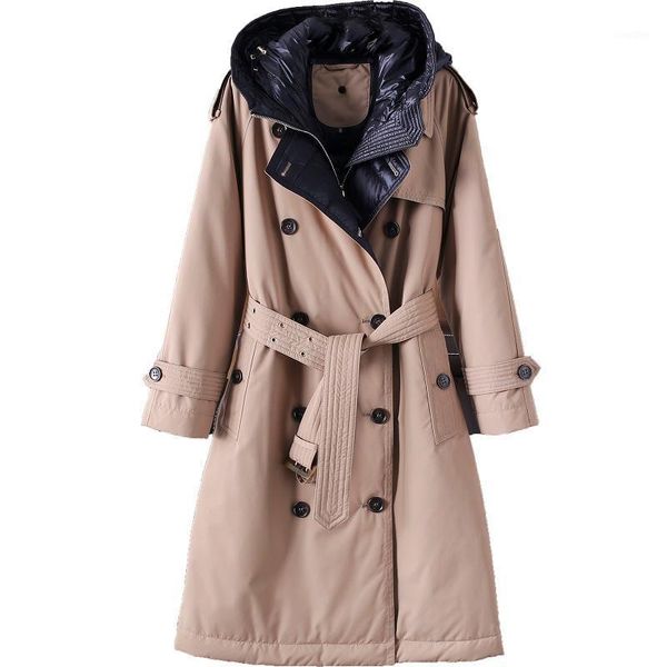 ailegogo new winter women hooded 90% white duck down long parkas double breasted windbreaker coat with belt snow warm outwear1, Black
ailegogo new winter women hooded 90% white duck down long parkas double breasted windbreaker coat with belt snow warm outwear1, Black