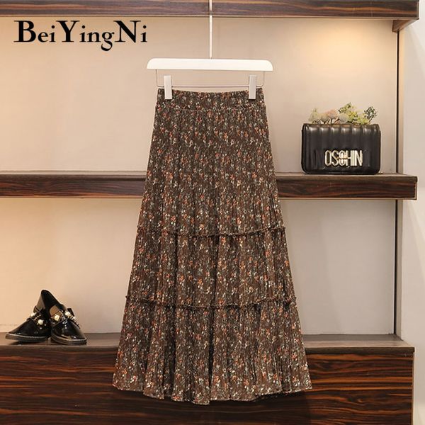 beiyingni high waist skirt women vintage floral printed casual korean xl-4xl skirts ladies 2020 new fashion maxi retro skirts q1209, Black
beiyingni high waist skirt women vintage floral printed casual korean xl-4xl skirts ladies 2020 new fashion maxi retro skirts q1209, Black