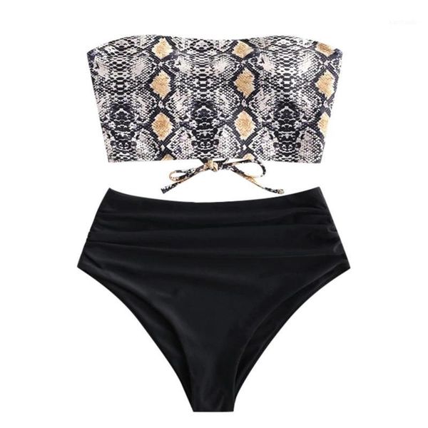 bikinis set lady two piece bikini crisscross bandage off shoulder swimwear women snakeskin print strapless high waist swimsuit1
bikinis set lady two piece bikini crisscross bandage off shoulder swimwear women snakeskin print strapless high waist swimsuit1