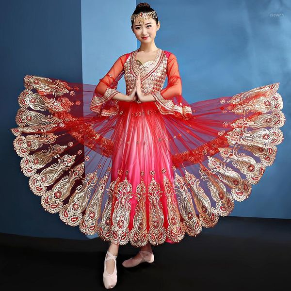 female dance clothes sari dance costume 2019 new xinjiang belly modern costume ethnic style suit1, Black;red
female dance clothes sari dance costume 2019 new xinjiang belly modern costume ethnic style suit1, Black;red
