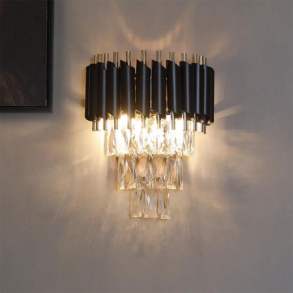 wall lamp modern luxury k9 crystal corridor lights for home bedroom bedside black fixtures wandlamp lampe murale
wall lamp modern luxury k9 crystal corridor lights for home bedroom bedside black fixtures wandlamp lampe murale