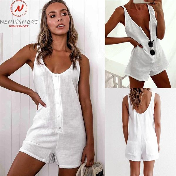 fashion women summer casual loose playsuits patchwork design button pockets decor sleeveless v-neck solid color jumpsuits1, Black;white
fashion women summer casual loose playsuits patchwork design button pockets decor sleeveless v-neck solid color jumpsuits1, Black;white