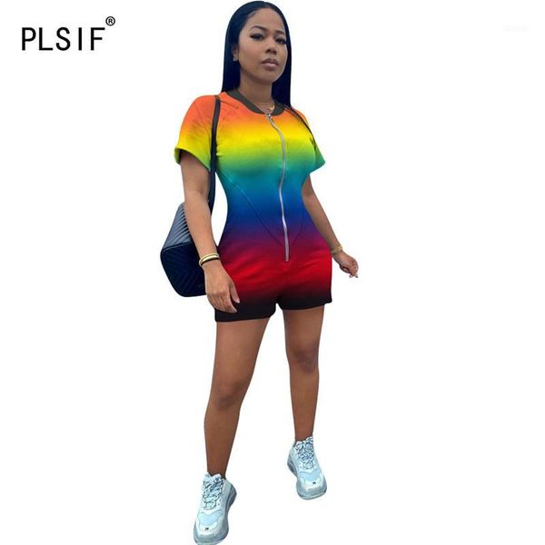women's jumpsuits & rompers rainbow color women short jumpsuit summer one piece ladies body femme1, Black;white
women's jumpsuits & rompers rainbow color women short jumpsuit summer one piece ladies body femme1, Black;white