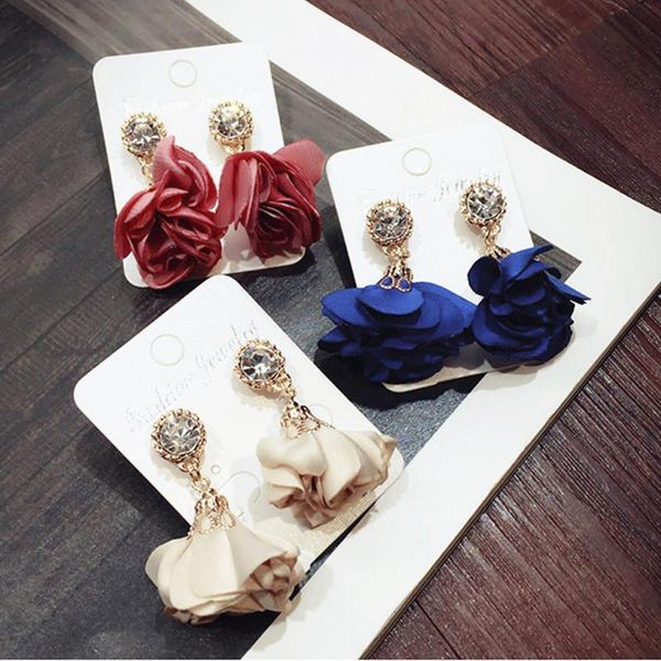 korean jewelry retro round zircon fabric flower petals earrings for women cloth art flowers crystal earrings bijoux gift, Golden;silver
korean jewelry retro round zircon fabric flower petals earrings for women cloth art flowers crystal earrings bijoux gift, Golden;silver
