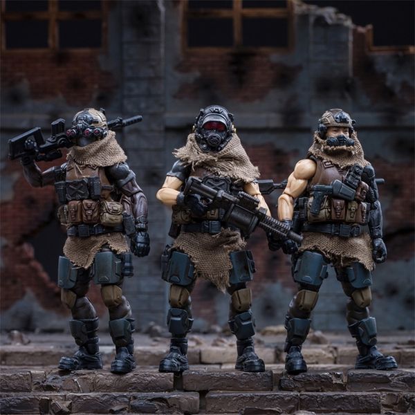 10cm 1/18 Lifelike Soldier Model With Equipment 3d West Asian Mercenary Legion Diy Assembly Fine Soldier Model Toy For Men Y200421
