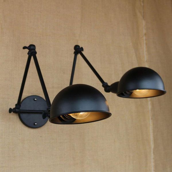 e27 vintage indoor black wall lamps loft swing rock wall sconce 2 head lights robot arm sconce lamp for workroom cafe
e27 vintage indoor black wall lamps loft swing rock wall sconce 2 head lights robot arm sconce lamp for workroom cafe