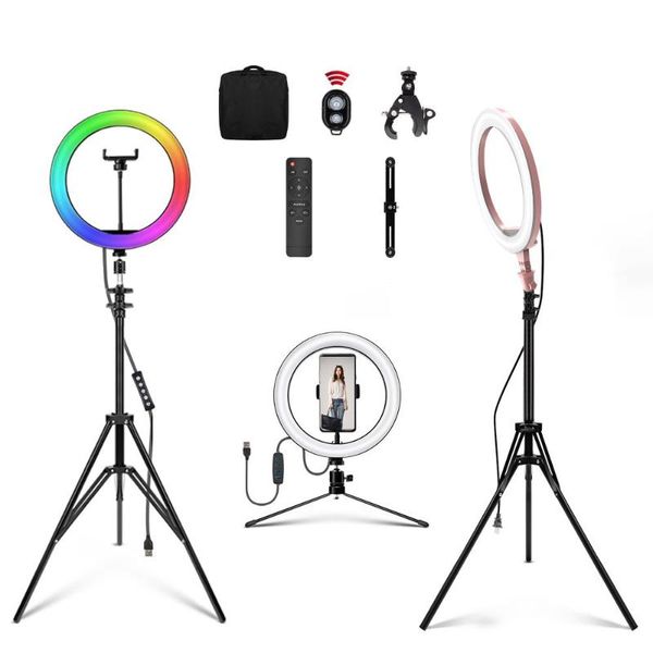 6" 10" 14" 18" large ring light with tripod dimmable usb rgb ring light selfie lamp led lights for camera phone makeup l
6" 10" 14" 18" large ring light with tripod dimmable usb rgb ring light selfie lamp led lights for camera phone makeup l